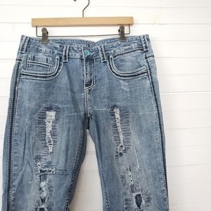 Cowgirl Tuff Distressed Avalanche Jeans
